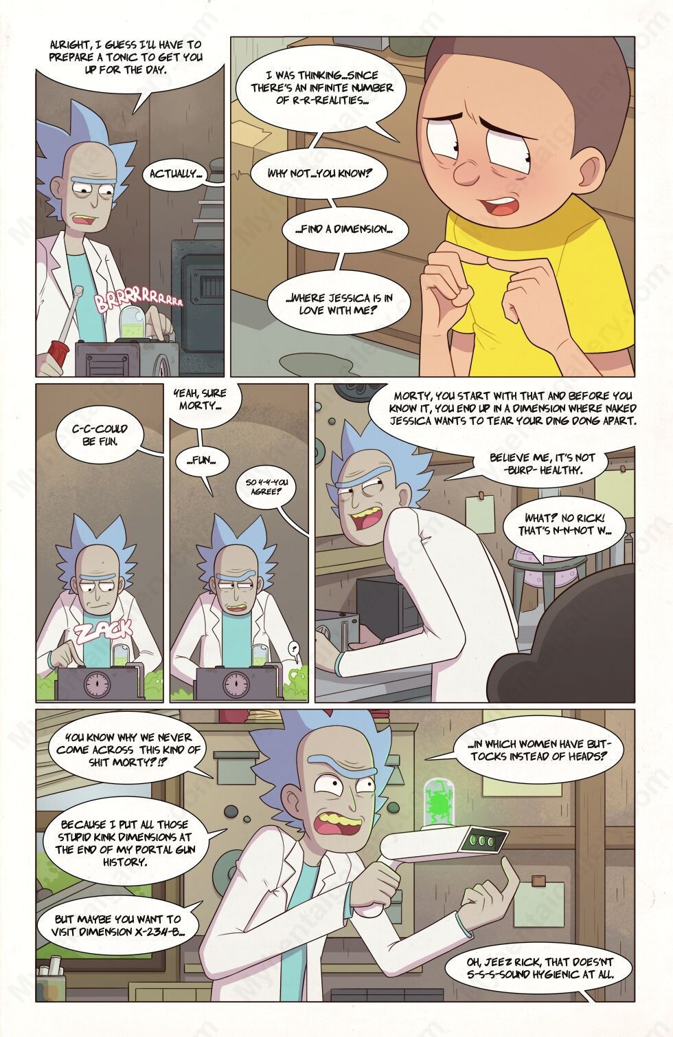 Page 3 - Rick And Morty - Adventures From Dimension A24L
